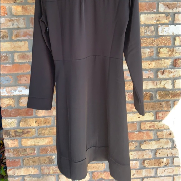 Vanessa Zani Long Sleeve Tie Neck Dress Sz Medium Buttons Hidden zipper … - Picture 6 of 11